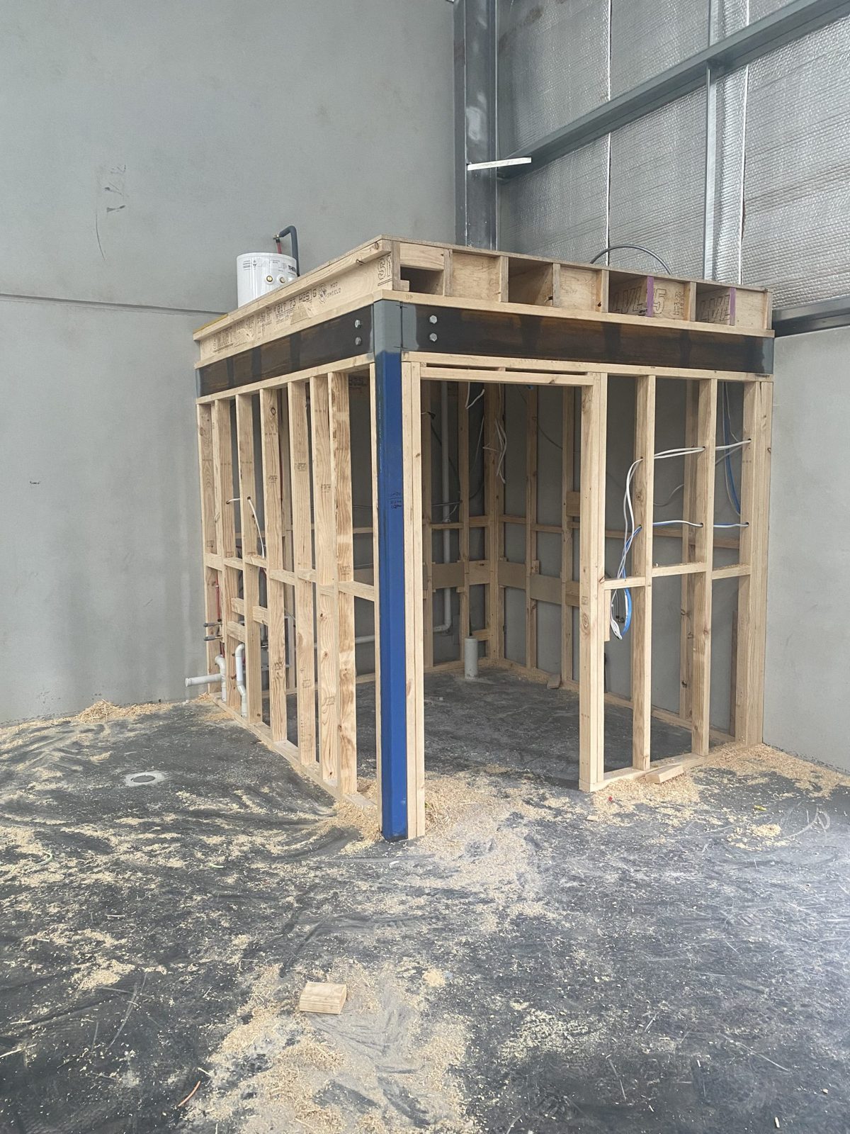 Shed amenities progress shot